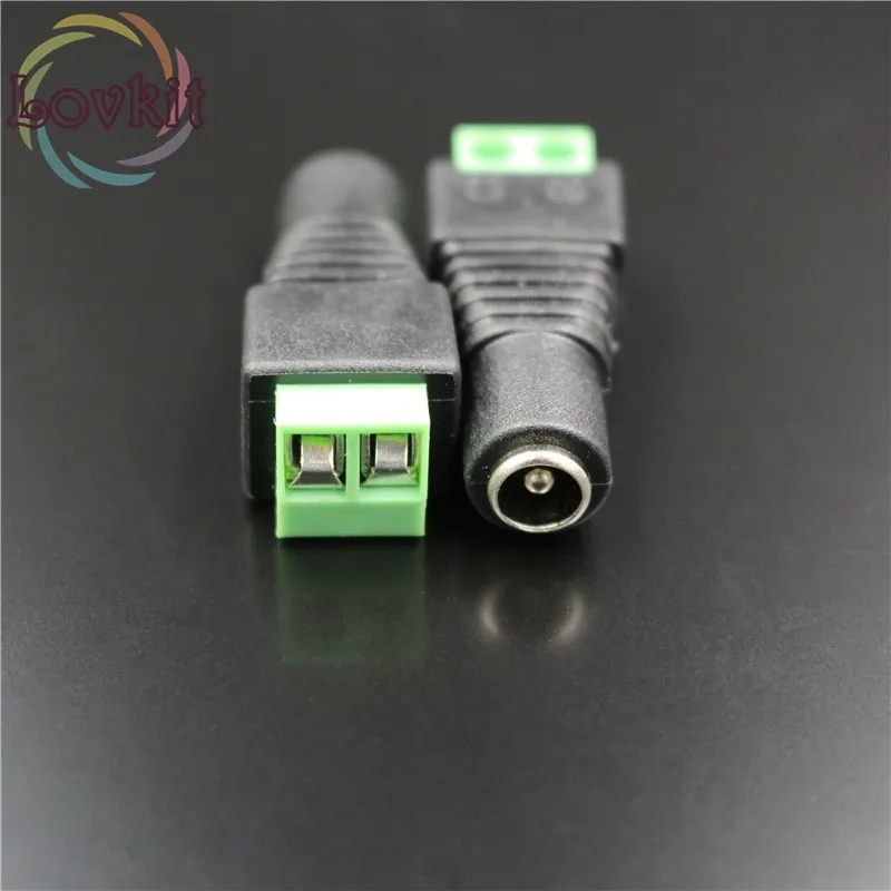 50/сумка гнездовой разъем Вилки для 5050/3528 SMD Светодиодная лента sigle цвет света DC