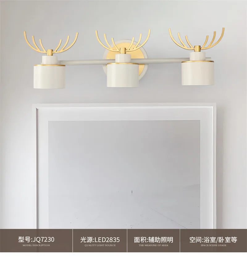 3 настенных светильника с рогами индивидуальный светодиодный настенный