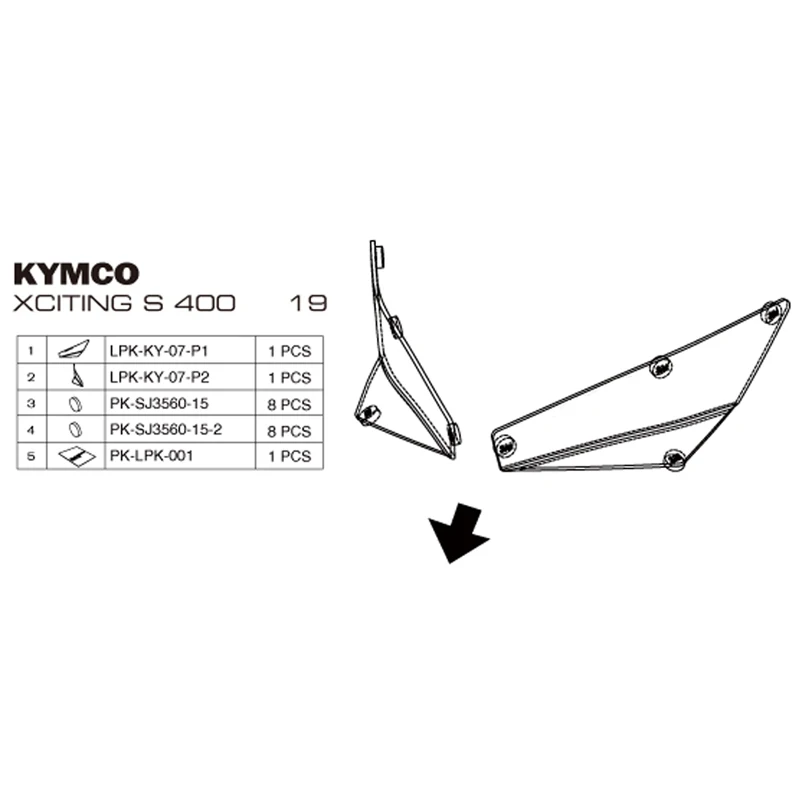 Teng Worship FOR Kymco Xciting S 400 S400 2017 2019 Защитная крышка для фар мотоцикла линза