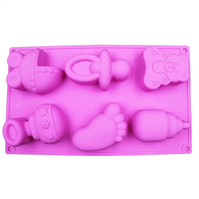 Детская Автомобильная силиконовая форма для торта с мишкой ручной работы формы