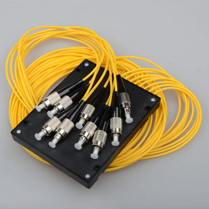 Волоконно оптический сплиттер FC 1: 8 ABS коробка Кассетный Сплиттер ящик FTTH 1 с 1X8