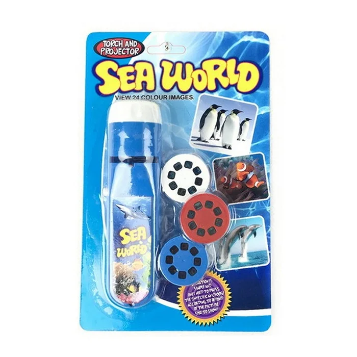 Ocean World Световой фонарик-Проектор детские игрушки фигурку светодиодный огни Электрический светится в темноте забавные Rave образование игрушки для ребенка - Цвет: Ocean World