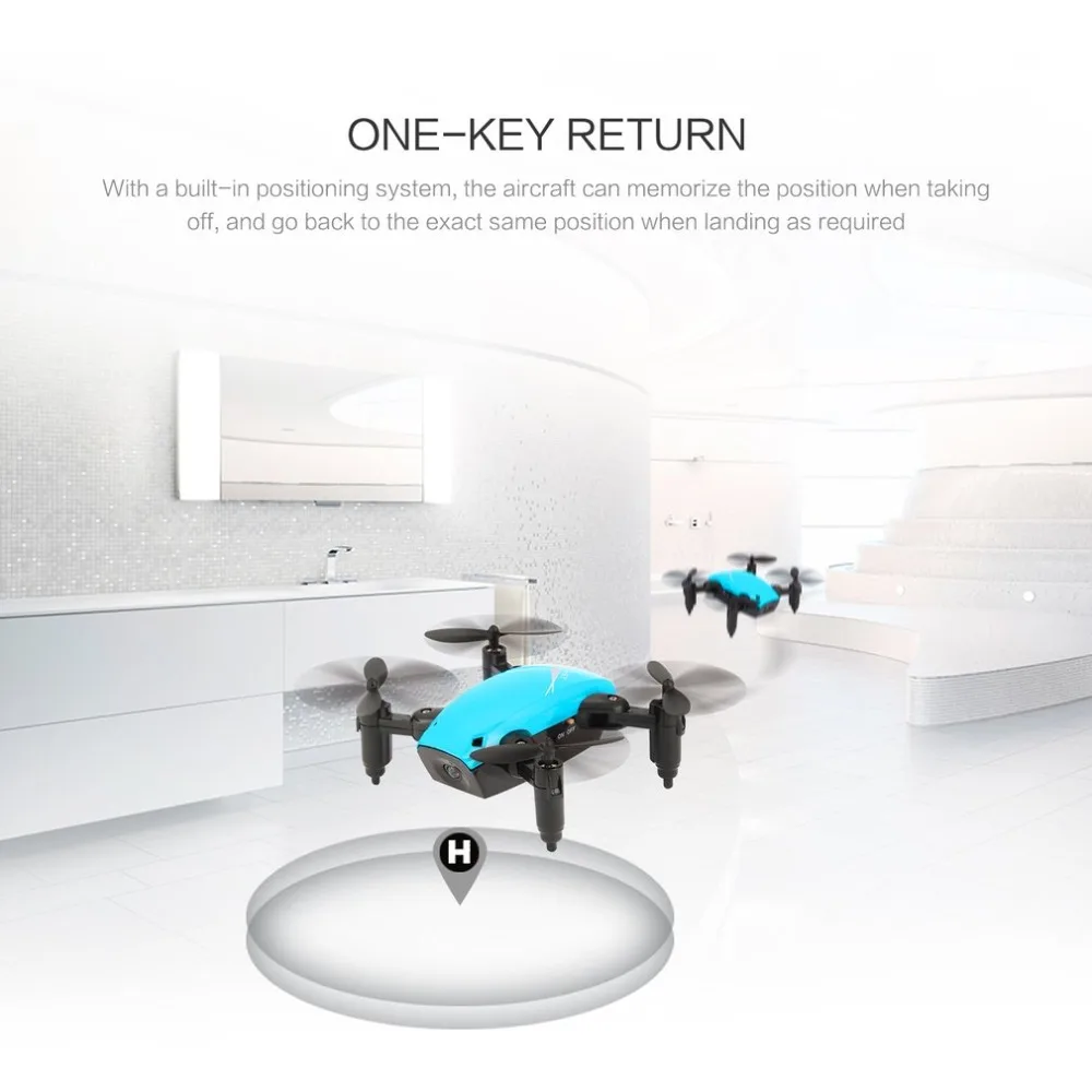 S9/S9W(камера) Drone2.4G мини складной Дрон 360 градусов флип один ключ возврат Безголовый режим H/L скорость SwitchRC Квадрокоптер со светом