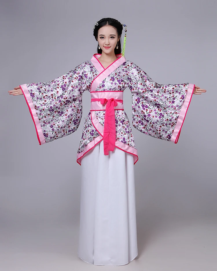 

Национальный костюм ханьфу Древний китайский косплей костюм династии Тан Фея китайская женская одежда Hanfu леди китайское сценическое плат...