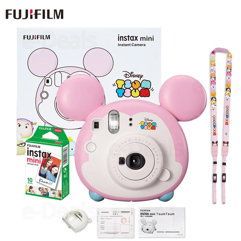 Набор оригинальных фотокамер Fujifilm Instax Mini Tsum Intant с зеркалом для селфи объективом
