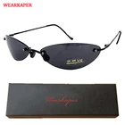 Классические овальные очки WEARKAPER, солнцезащитные очки морфеуса из фильма, женские солнцезащитные очки