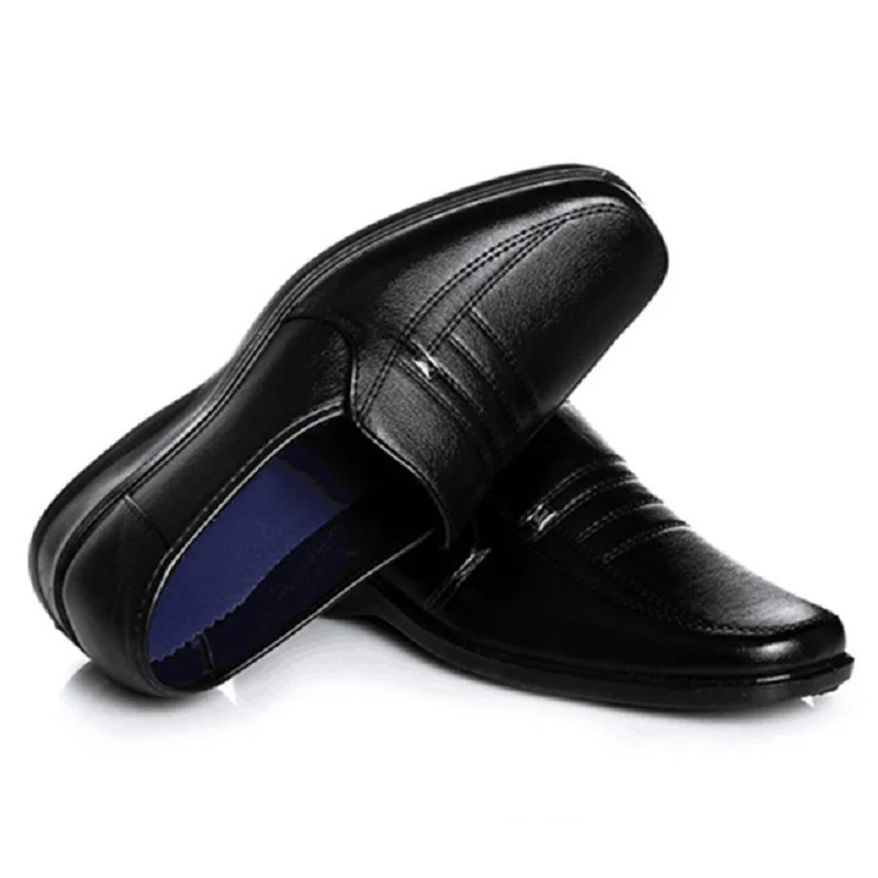 2018 Retail Men Business Casual Leather Shoes Oxfords Classic Father's Flats Round Toe Comfortable Office | Обувь