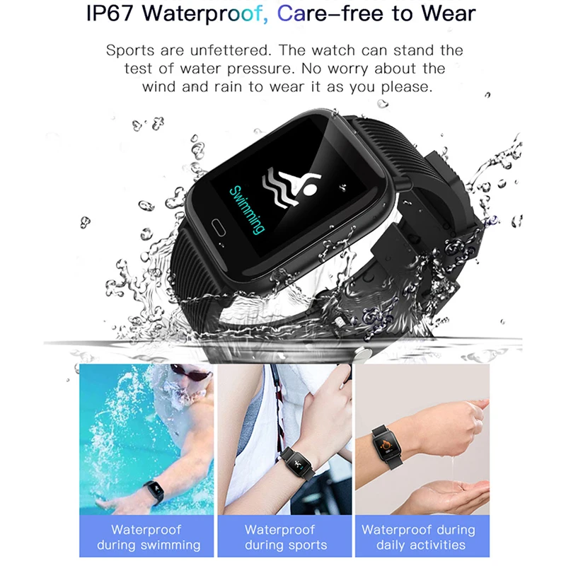 Smart Watch Heart Rate Monitor Blood Pressure Fitness Tracker IP67 Waterproof Smartwatch for Android IOS G20 | Электроника