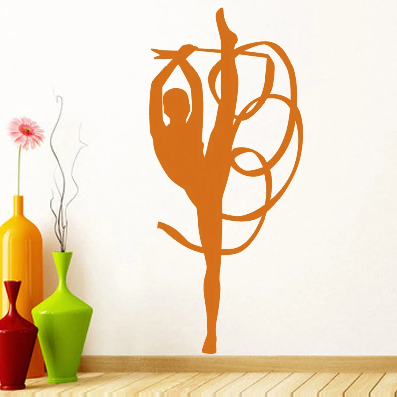 Художественная гимнастическая наклейка для фитнеса клуба бодибилдинга