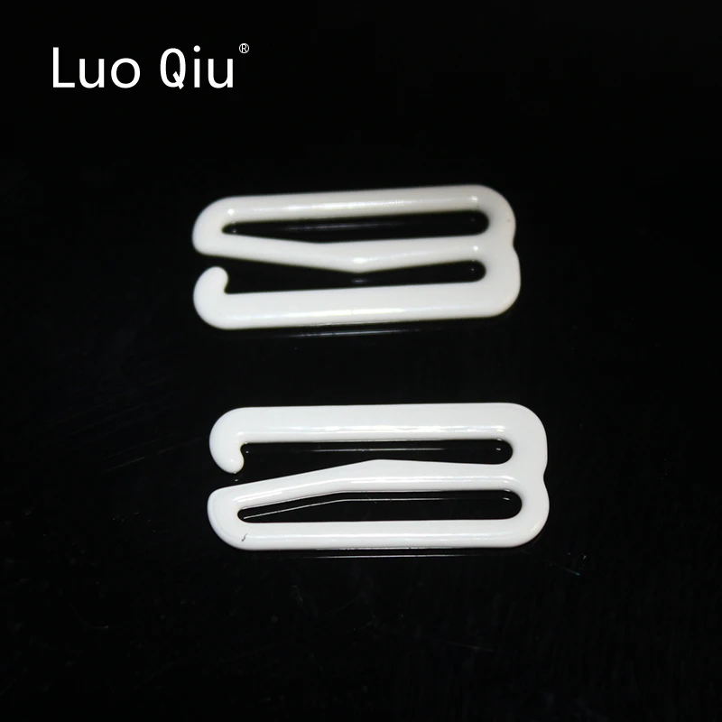 

Luo Qiu 30pcs/lot 25mm High quality coated white type 9 metal bar Buckles clips for Lingerie Adjustment accessories DIY