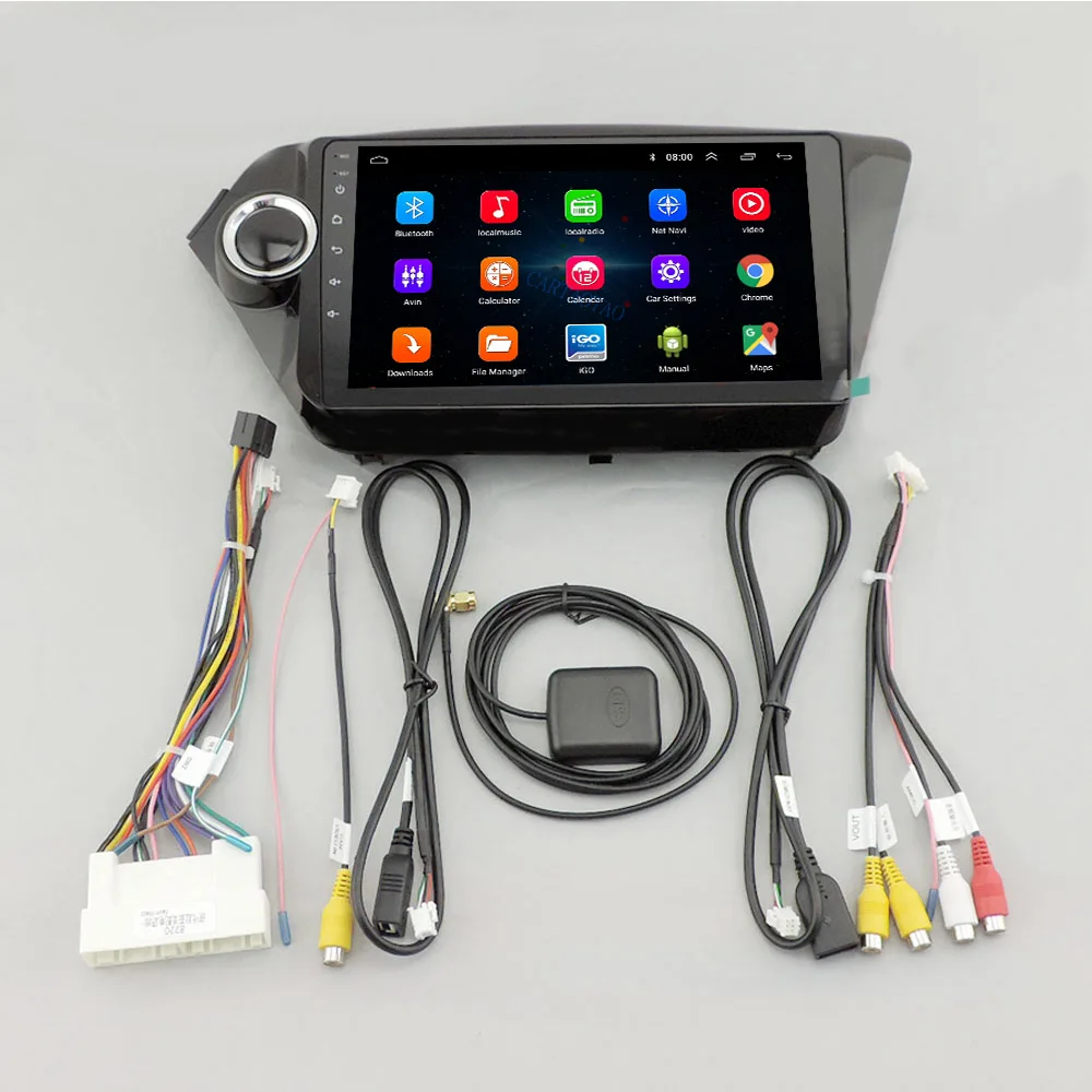 2 din Android 8,1 для KIA RIO 3& 4 Автомобильный мультимедийный видео плеер 9 ”сенсорный экран gps Стерео навигация WiFi плеер ram 2G+ rom 3 2G