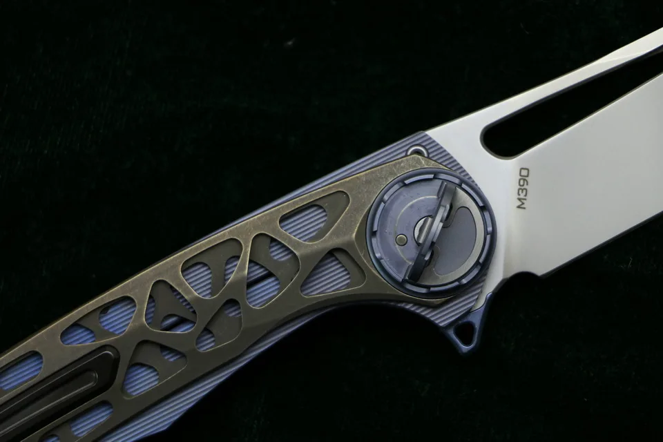 VENOM гарпун M390 стальной титановый CF Флиппер складной нож для кемпинга охоты выживания карманные кухонные ножи для фруктов инструмент для повседневного использования