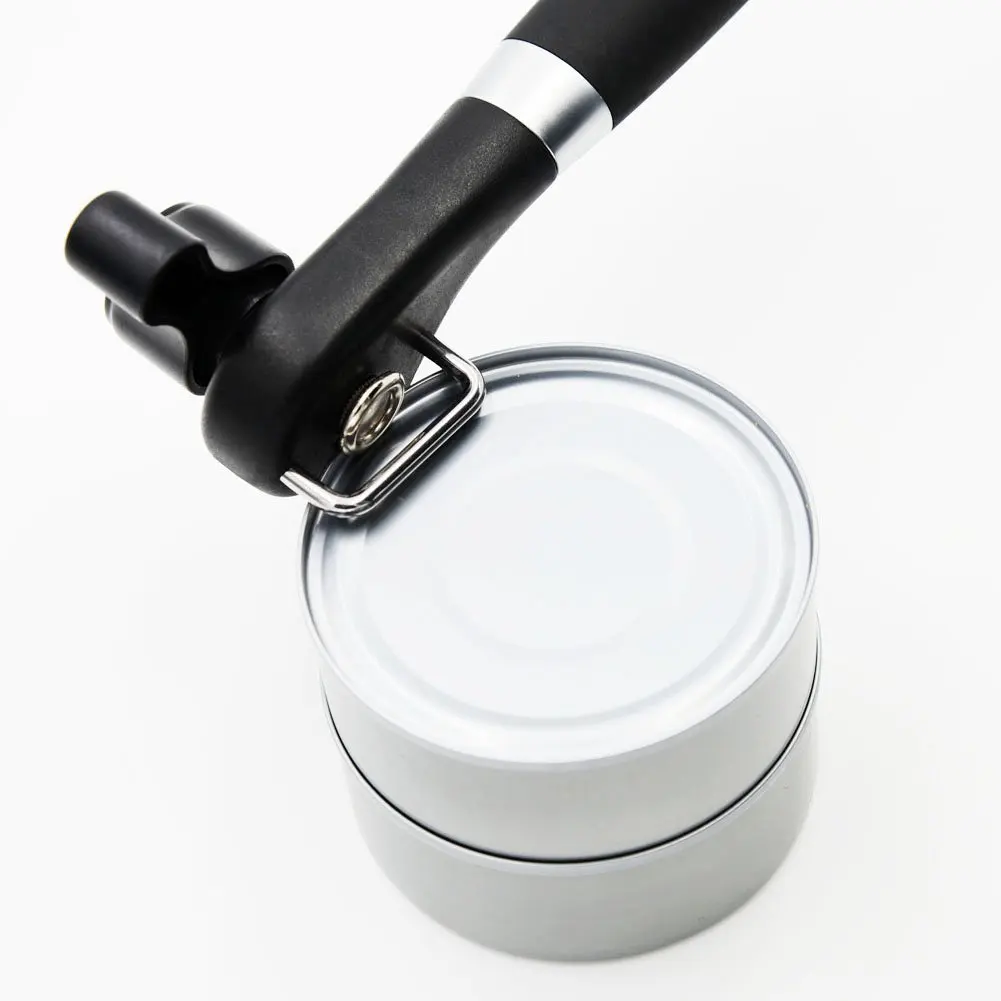 Can Opener Rotate The Knob and Ergonomic Soft Grips Handle-Effortlessly Open Cans Smooth Edge -Using Safe | Дом и сад