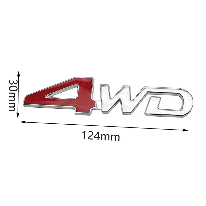 Автомобиль хвост сзади боковые металлические 4x4 RC Car 4WD Стикеры 3D Chrome знак