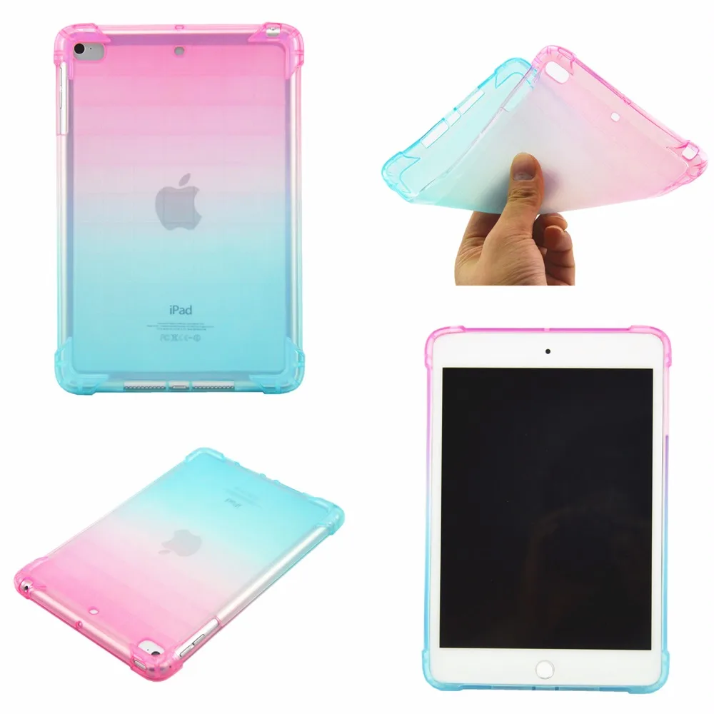 50 шт./лот градиентный анти осенний прозрачный чехол популярный для apple ipad mini 1 2 3 4