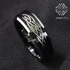 Кольцо-фигурка из вольфрама, черное Полированное серебряное скошенное обручальное кольцо, мужское кольцо, ювелирное изделие, бесплатная доставка