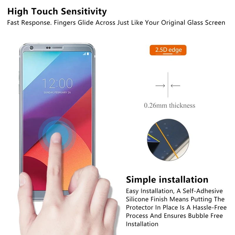 Закаленное стекло премиум-класса 9H для LG G6 защита экрана 5 7 дюйма G 6 закаленная