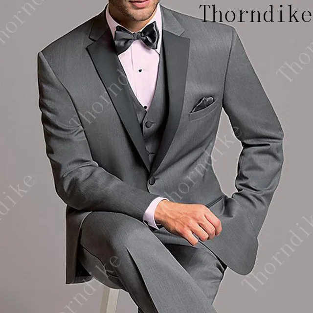 suits6 Thorndike, мужской свадебный костюм,, элегантный, 3 предмета, свадебное платье, темно-зеленый, курительная одежда, пиджак, брюки, жилет, мужской тонкий костюм - Цвет: suits6