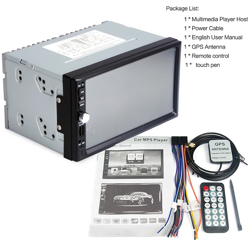 Gps 7 дюймов 2 Din универсальный автомобильный Радио MP5 MP3/mp4 плееры gps устройства Bluetooth стерео автомобильный тюнер USB/TF/AUX