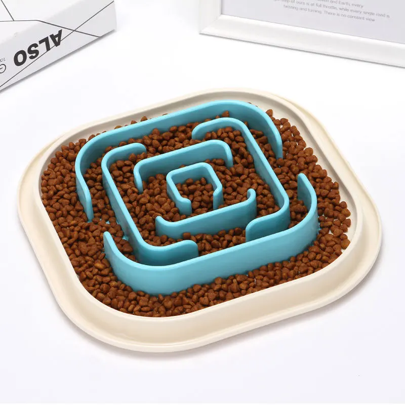 

Anti choke Pet Bowl Dog cat Slow Feeding Food Bowls Puppy Slow Down Eating Feeder Dish Prevent Obesity for dogs cats