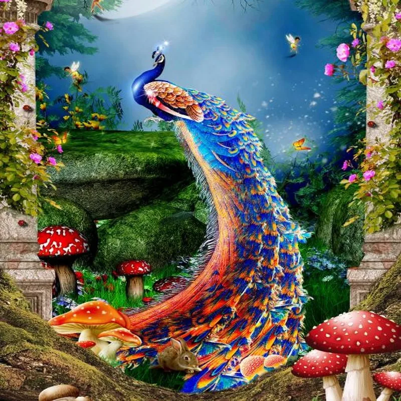 Большой пользовательский задний фон для украшения дома с изображением