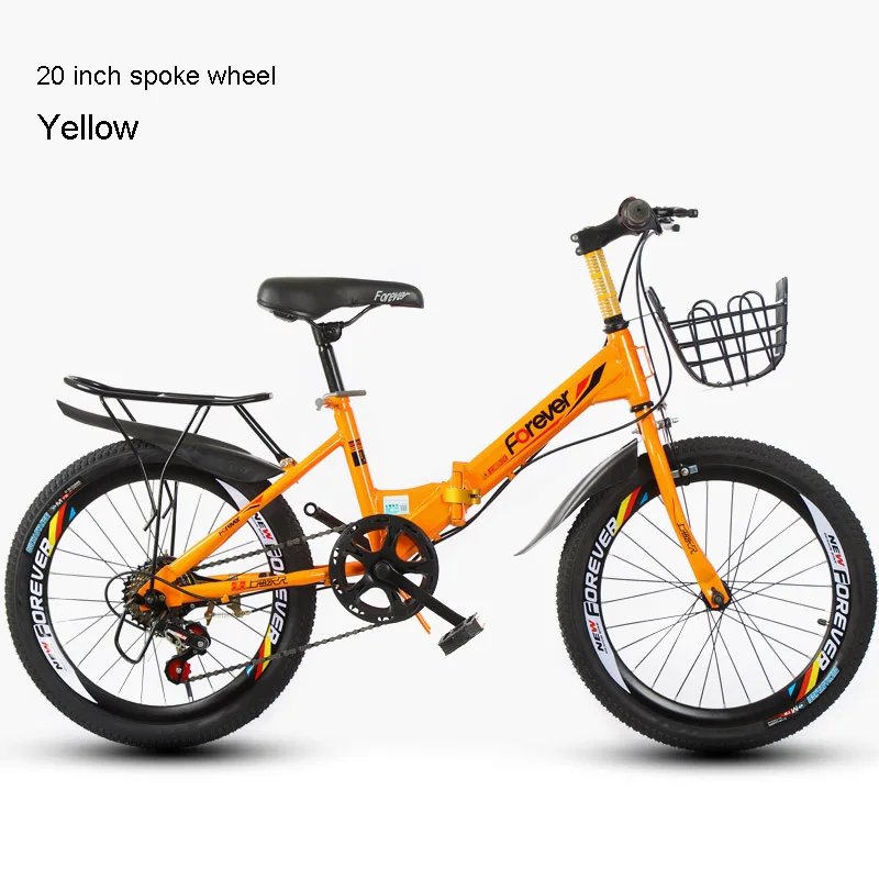 Single speed Y FT 20 дюймовая детская горный велосипед складной Велосипедный спорт с одной скоростью и 6 переменная скорость/детский велосипед студент подарок куртка из искусственной кожи для мальчиков и девочек - Цвет: Single speed Y FT