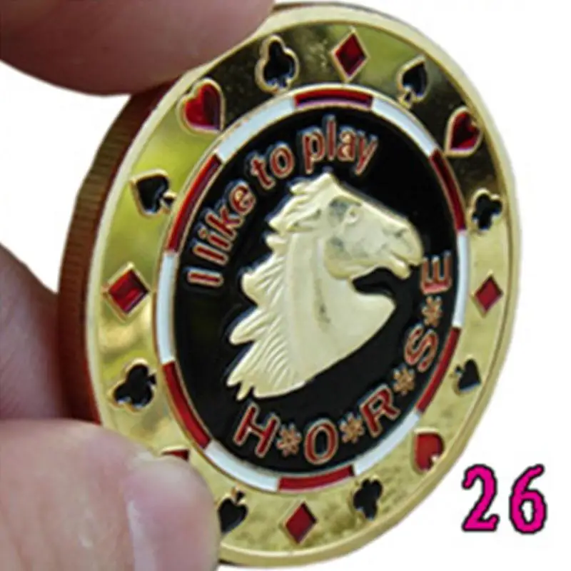 Poker Card Chips защита для рук Poker Spade счастливые фишки Позолоченные памятные обмен монет коллекция монет подарок