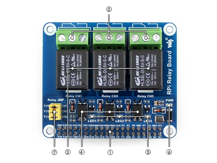Плата реле питания Raspberry Pi Плата расширения, для Raspberry Pi A+/B+/2B/3B/3B+ для домашней автоматизации Интеллектуальная