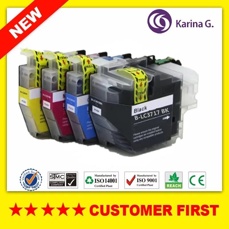 Совместимый чернильный картридж для Brother LC3717 подходит MFC J2330DW/MFC J3530DW/MFC J3930DW и т. д.