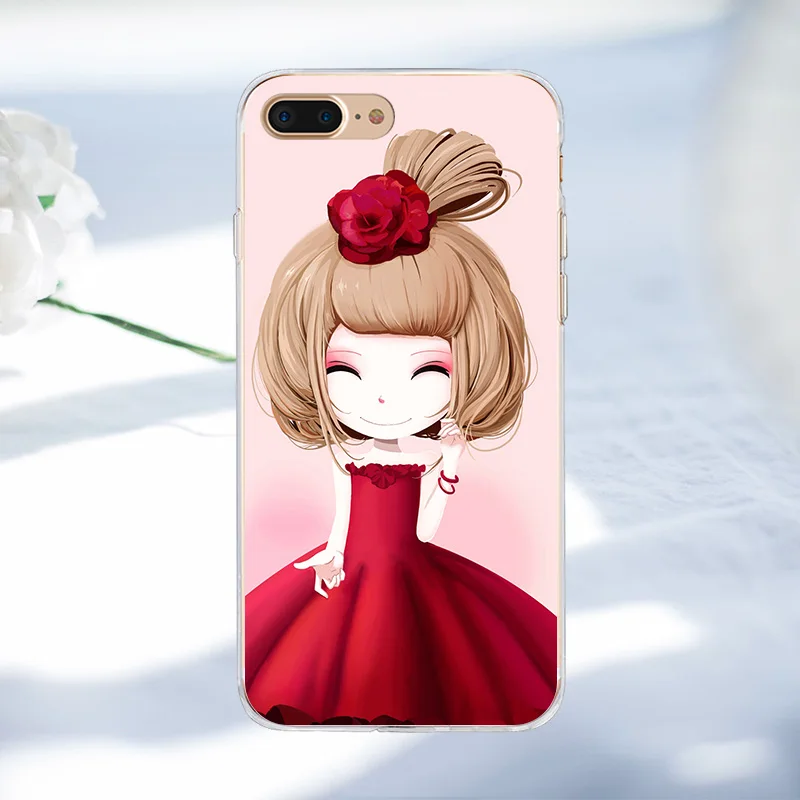 Чехол для телефона для девочек iPhone X, 6, 6 s, 7, 8 Plus, чехол для iPhone, 5S, 5, SE, для женщин, Рельефный цветок, силиконовый, ТПУ, мягкий чехол, полный Чехол