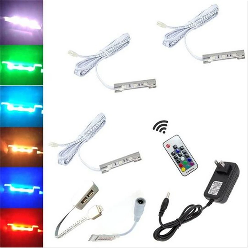 Под кабинет огни для Стекло край Полка задняя сторона зажим полосы Освещение 3