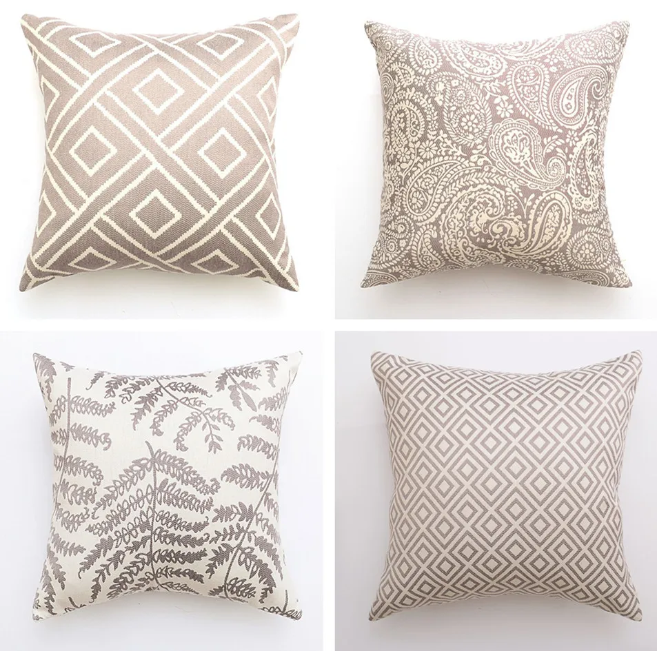 Роскошная Европейская хлопковая жаккардовая наволочка для подушки домашний