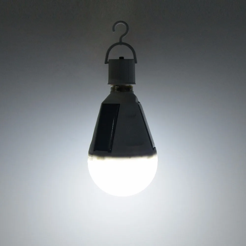 Переносной Фонарь на солнечной батарее 7 Вт 12 Светодиодная лампа E27 110 В 220