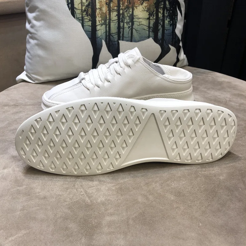 Лоферы мужские из натуральной кожи дышащие повседневная обувь для отдыха