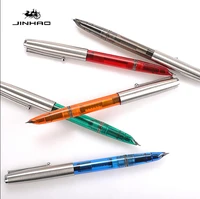 jinhao colors fountain pen fashion 51 series medium 0 38mm nib pen replace ink student calligraphy pen office school supplies