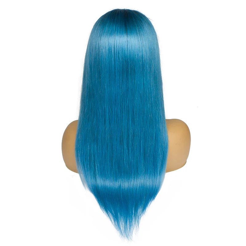 Омбре полный парик шнурка бразильские Remy прямые человеческие волосы Косплей 613