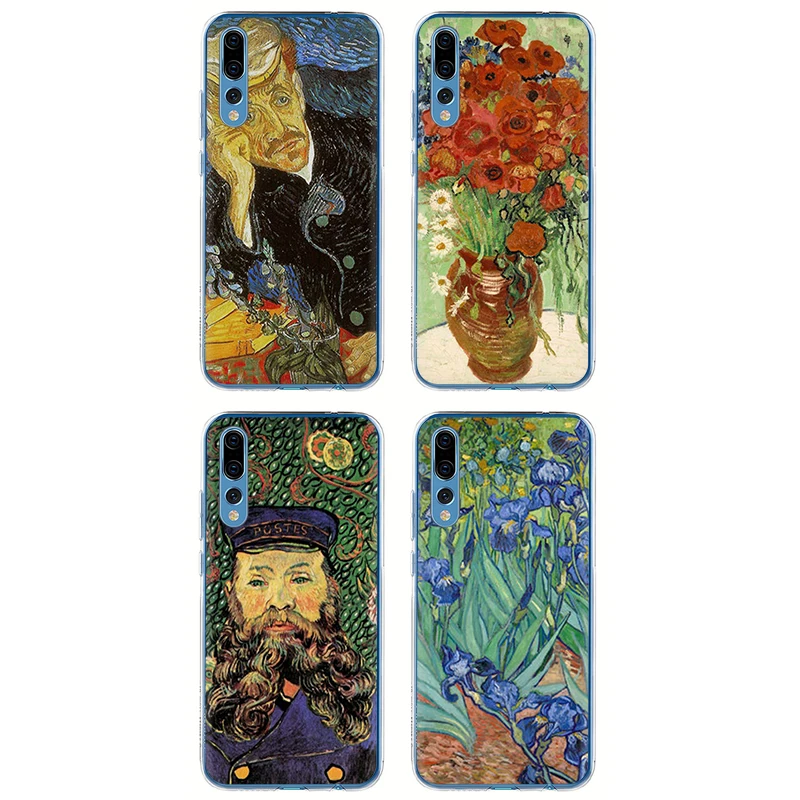 Жесткий чехол для телефона Van Gogh Starry Night для Huawei Honor 6a 6C 7A Pro 7C 7X 8C 8X8 9 10 Lite Play