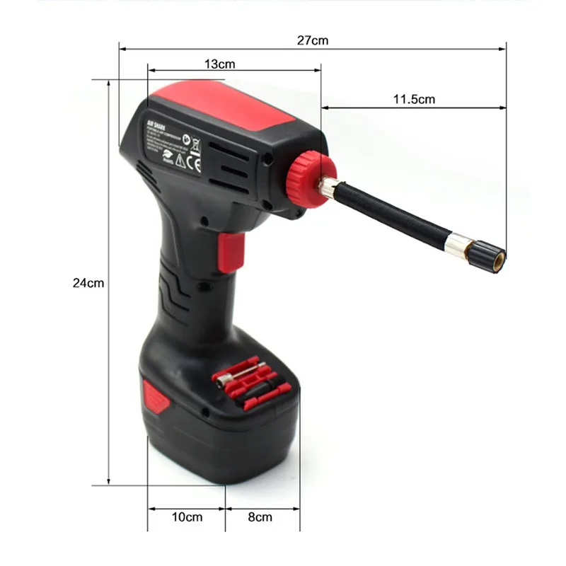 Newest Portable Mini Inflatable Pump Pistol Air Emergency Tool 12V High Power Tire Inflator | Автомобили и мотоциклы