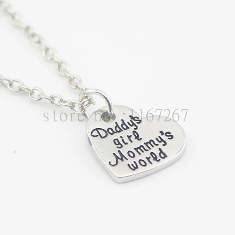 Ручная штамповка 2016 ювелирные изделия папа ожерелье дочка для матери дочки мамы