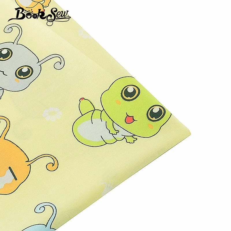 Booksew 100% хлопчатобумажная саржевая Ткань Домашний текстиль милый мультяшный