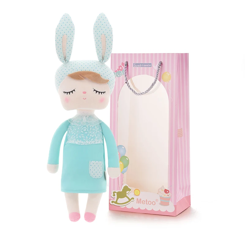 Metoo Angela bunny плюшевый мятный кролик куклы одежда для девочек юбка плюшевые игрушки