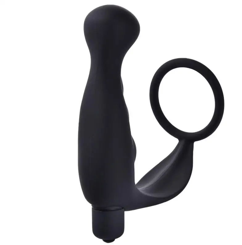 Силиконовая вибрационная Анальная пробка вибратор массажер простаты с двойным