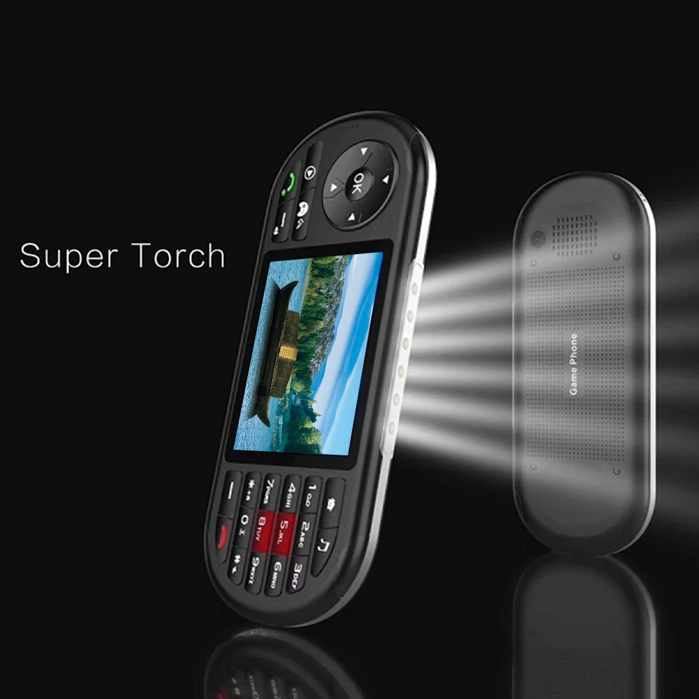 Профессиональный игровой телефон 4 частоты динамик музыка карта памяти Поддержка 2500 мАч видео клавиатура большой звуковой фонарь Электроника 2,8 дюймов