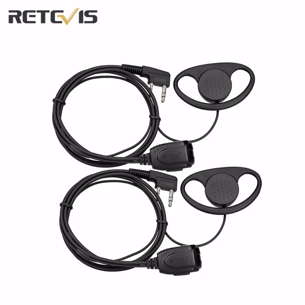 2 шт. WalkieTalkie аксессуары Retevis RE 3224 d тип ушной крючок для H777/RT21/RT22/RT24/RT1/RT3/RT81