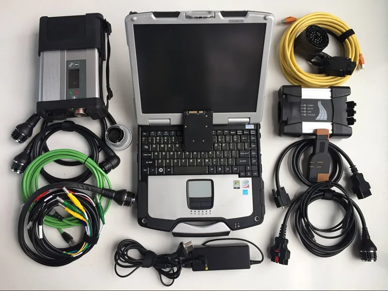 Новейший MB Star C5 для B MW ICOM NEXT A C Программирование 2в1 диагностический инструмент с
