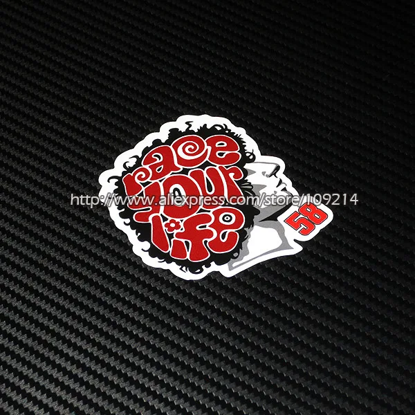 Марко Simoncelli 58 наклейки для шлема мотоцикла водостойкая Наклейка 16 | Автомобили и