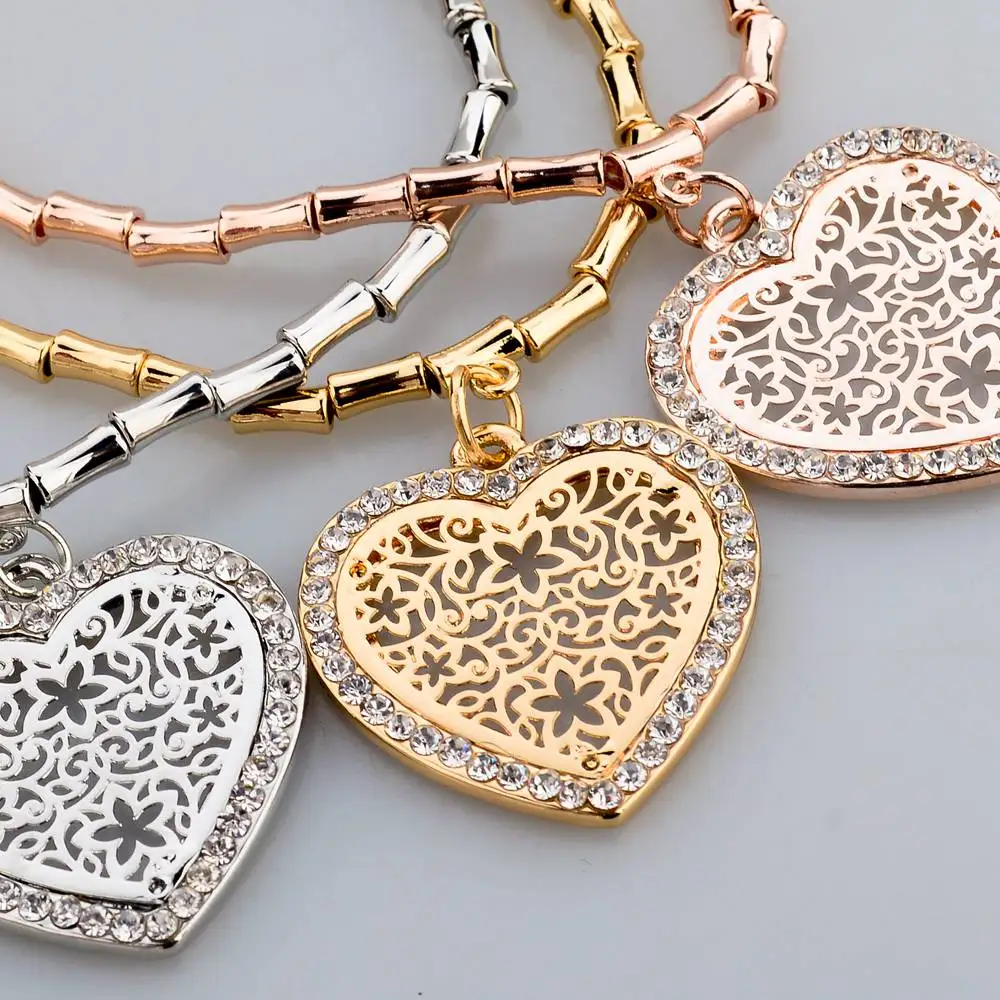 Женский винтажный эластичный браслет LongWay золотого цвета с подвеской в форме