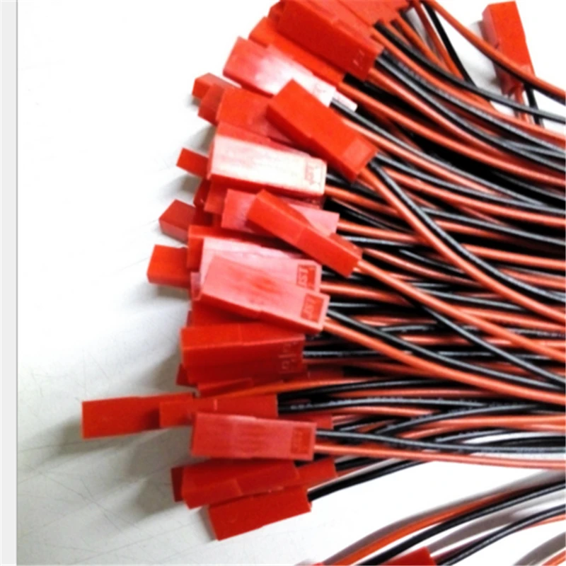 10-100 шт. 22 AWG разъем JST 2 контактный мужской женский кабель провода для Светодиодный