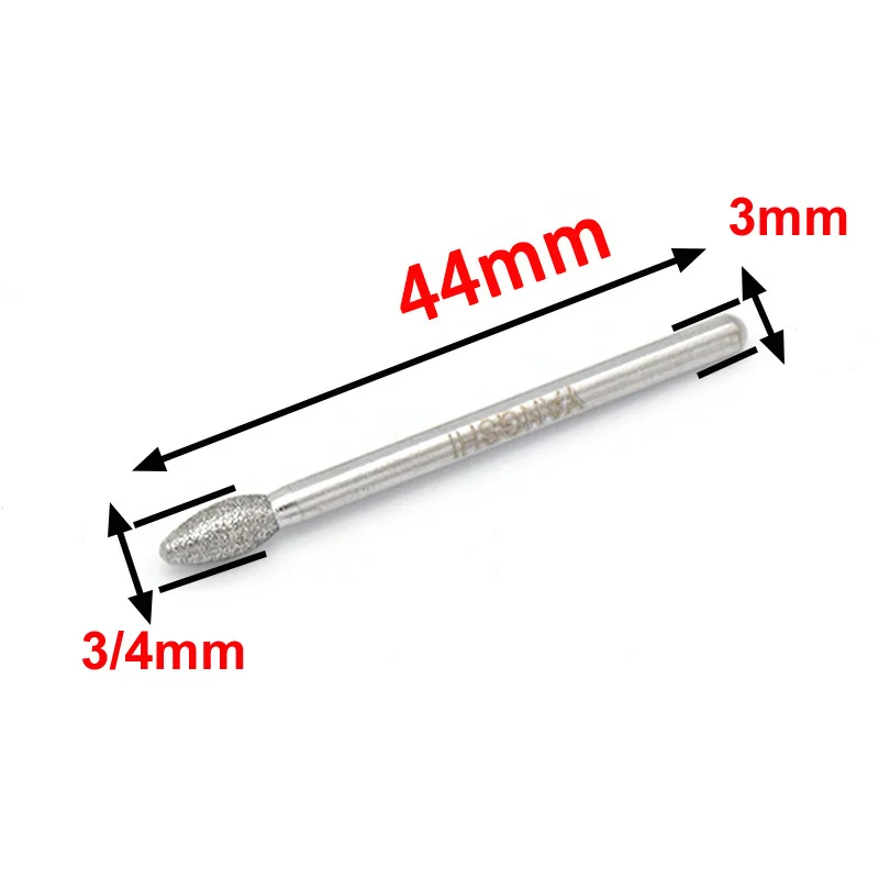 10pcs 3m 4mm Grinding Head Emery Boron Nitride Rod 3.0mm | Инструменты