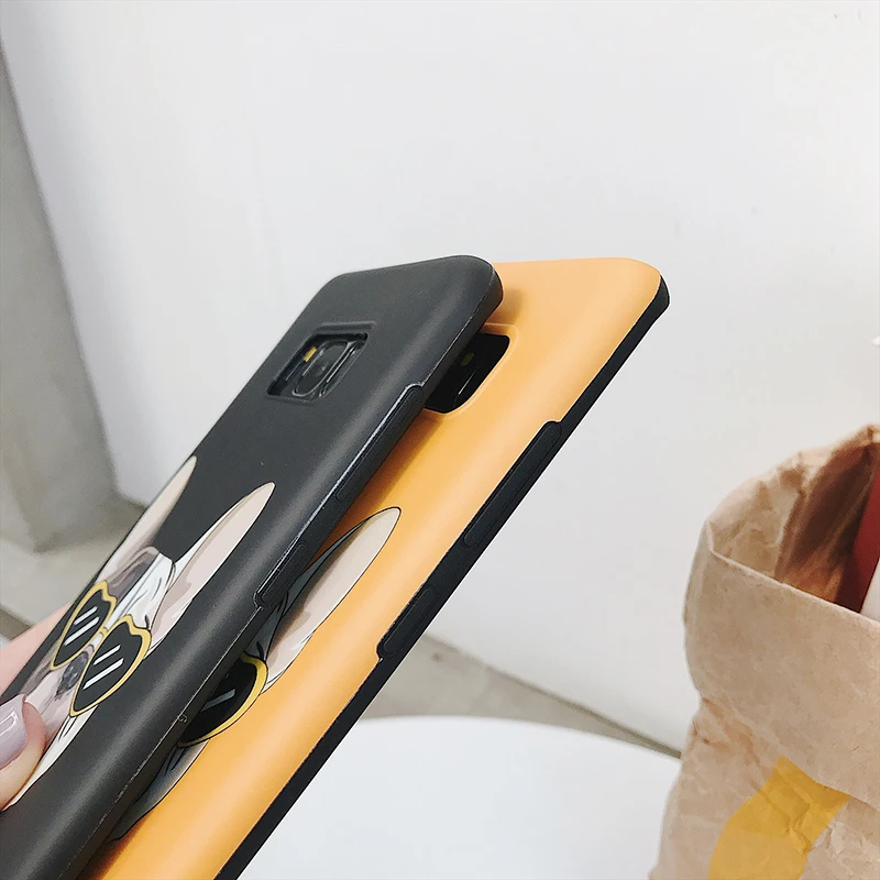 YHBBCASES мультяшный крутой бульдог мягкий чехол для телефона samsung Galaxy Note 9 S8 S9 Plus 8 s